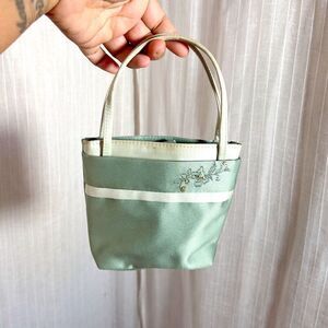 Vintage | Women’s | Bags | One Size | Green Beaded Floral Mini Bag